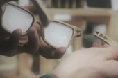 Wooden Glasses Crafted from Whiskey Barrels