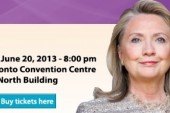 Hillary Clinton to Speak in Toronto June 20th