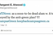 Margaret Atwood Fights Fake Grass at U of T