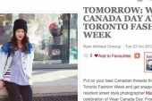 Where's the Support on Wear Canada Day at Toronto Fashion Week?
